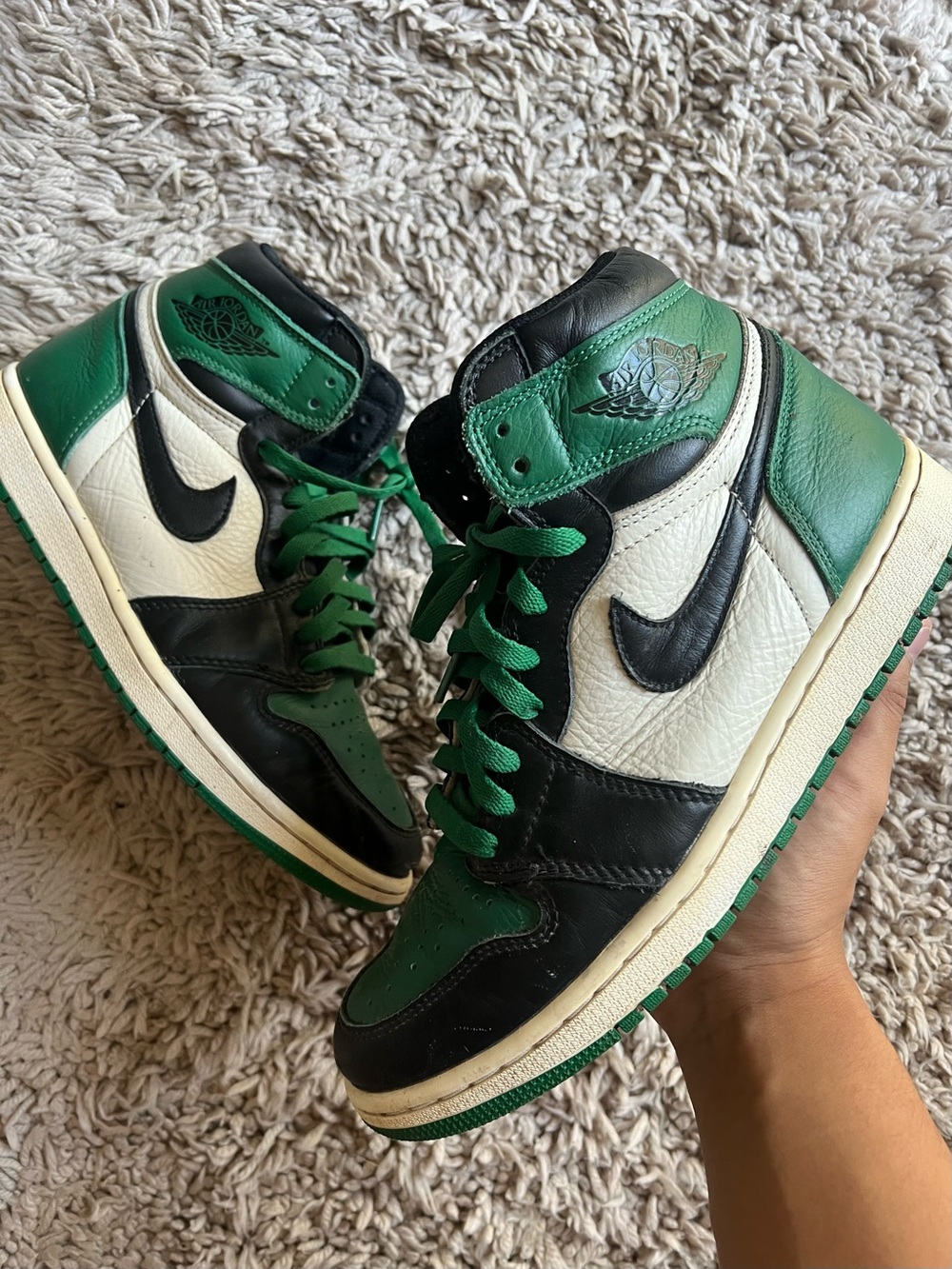 Jordan 1 Retro High — Green/Black/White Men’s Sneaker